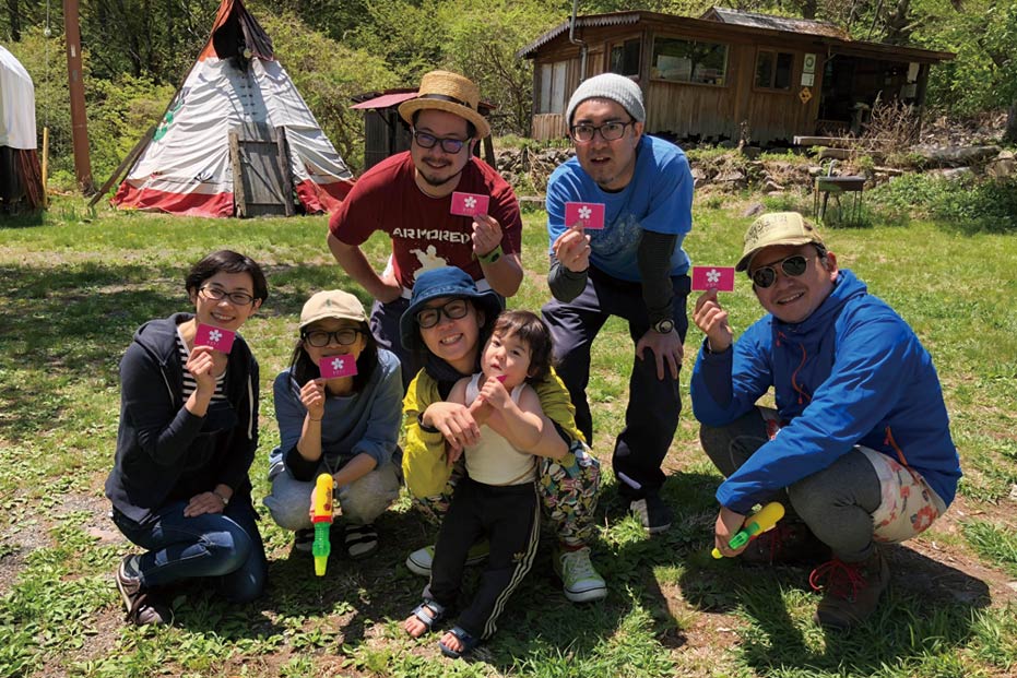 桜燻製会in山梨